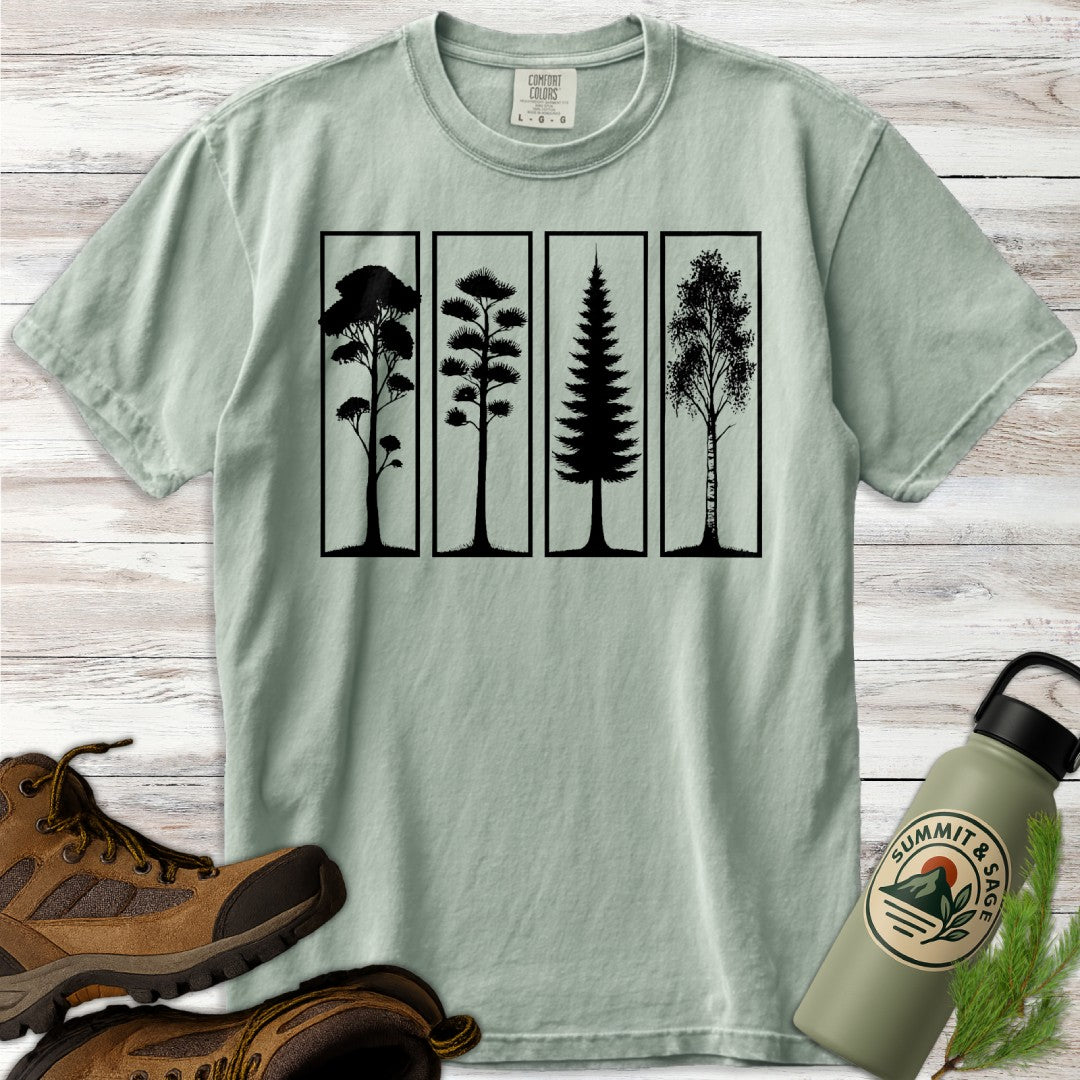 Modern Tree Panel T-Shirt