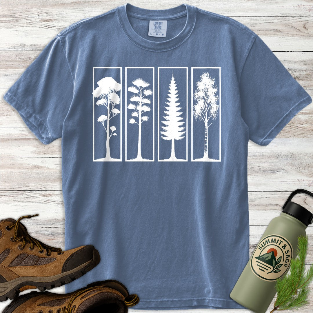 Modern Tree Panel T-Shirt