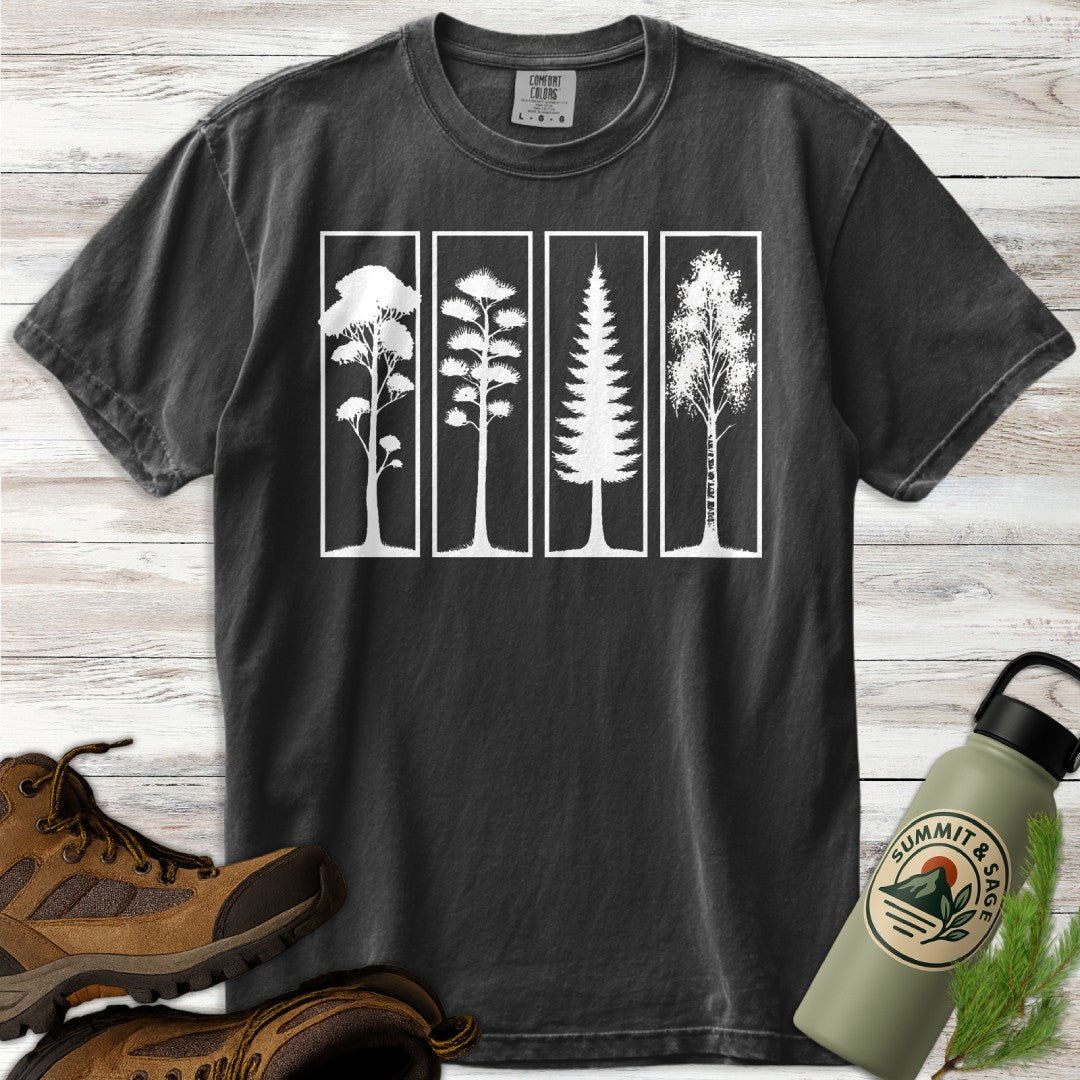 Modern Tree Panel T-Shirt