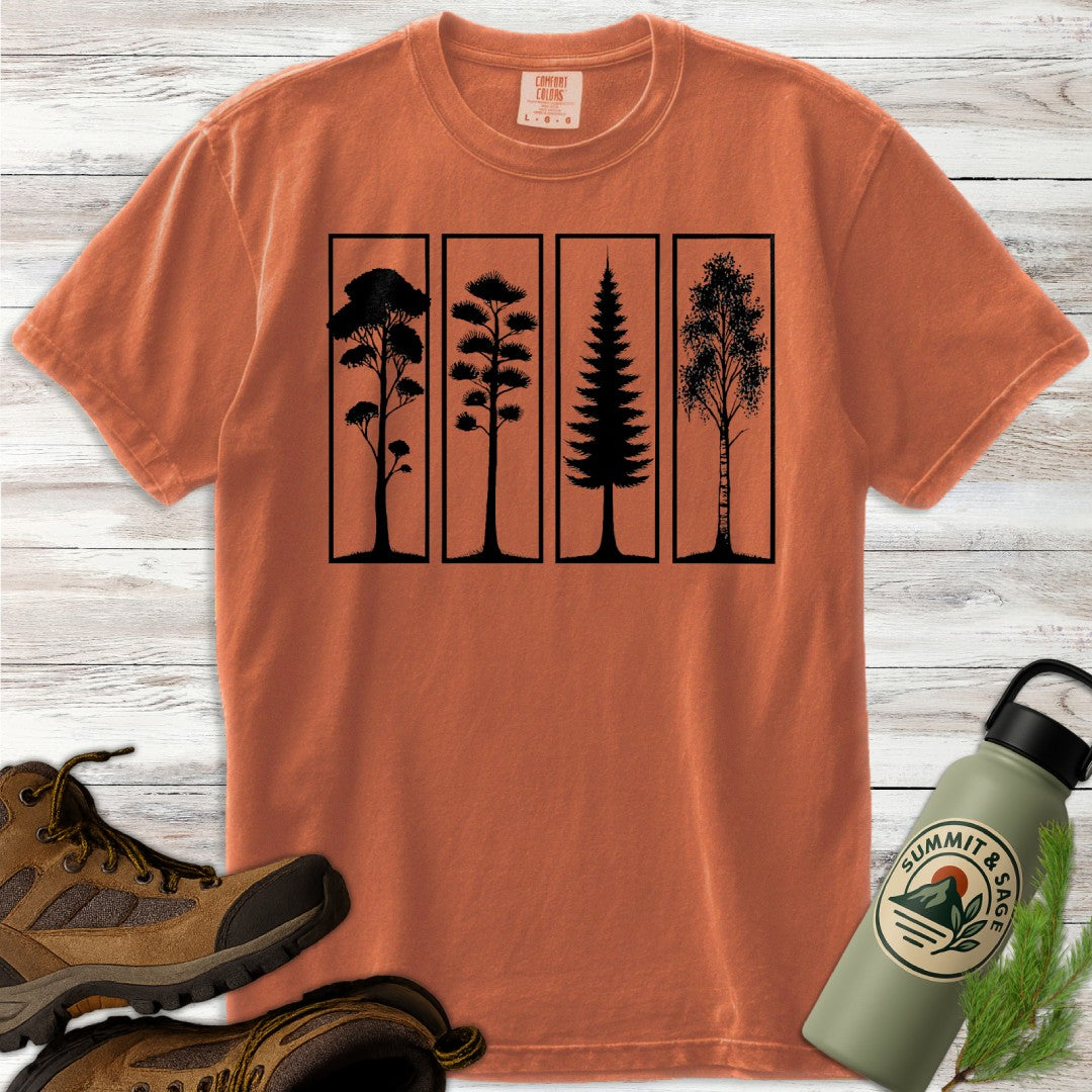 Modern Tree Panel T-Shirt