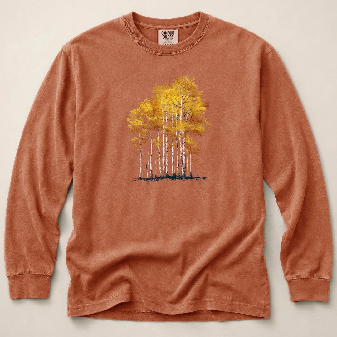 Aspen Tree Long Sleeved T-Shirt