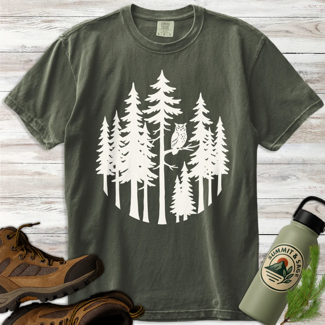 Forest Owl Nature T-Shirt