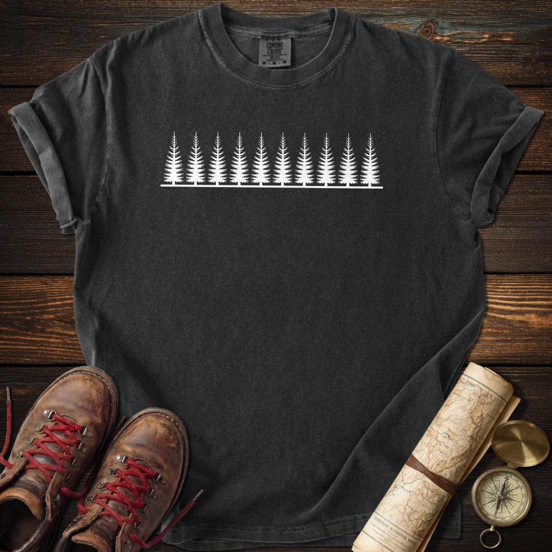Forest Line Minimalist T-Shirt
