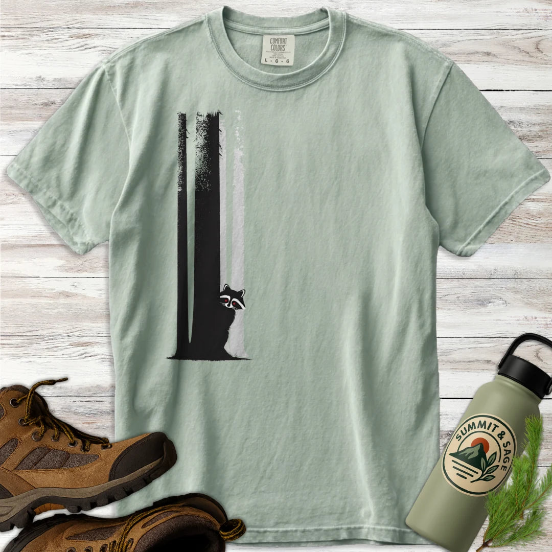 Forest Friend Raccoon Silhouette T-Shirt