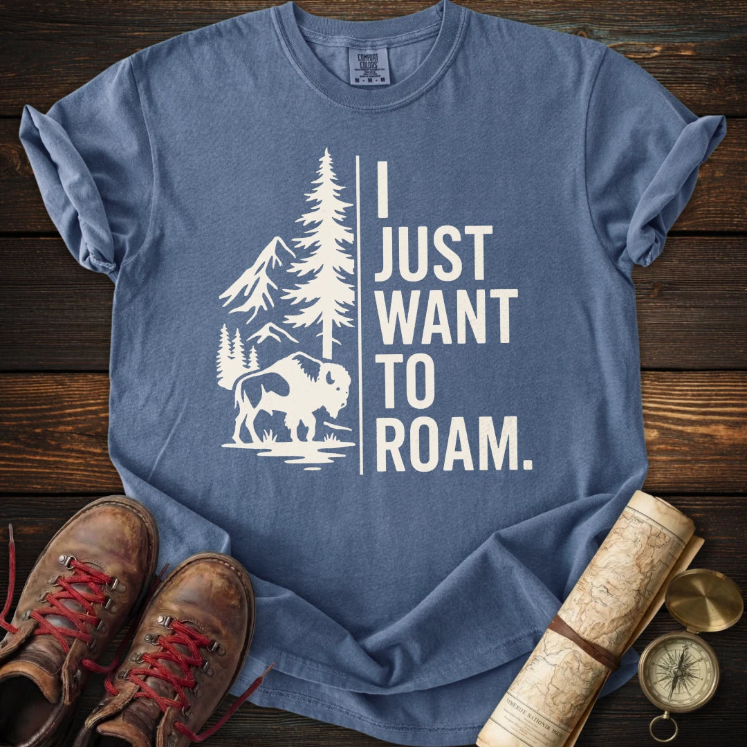 Want to Roam Buffalo T-Shirt