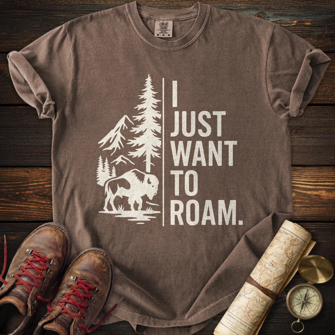 Want to Roam Buffalo T-Shirt