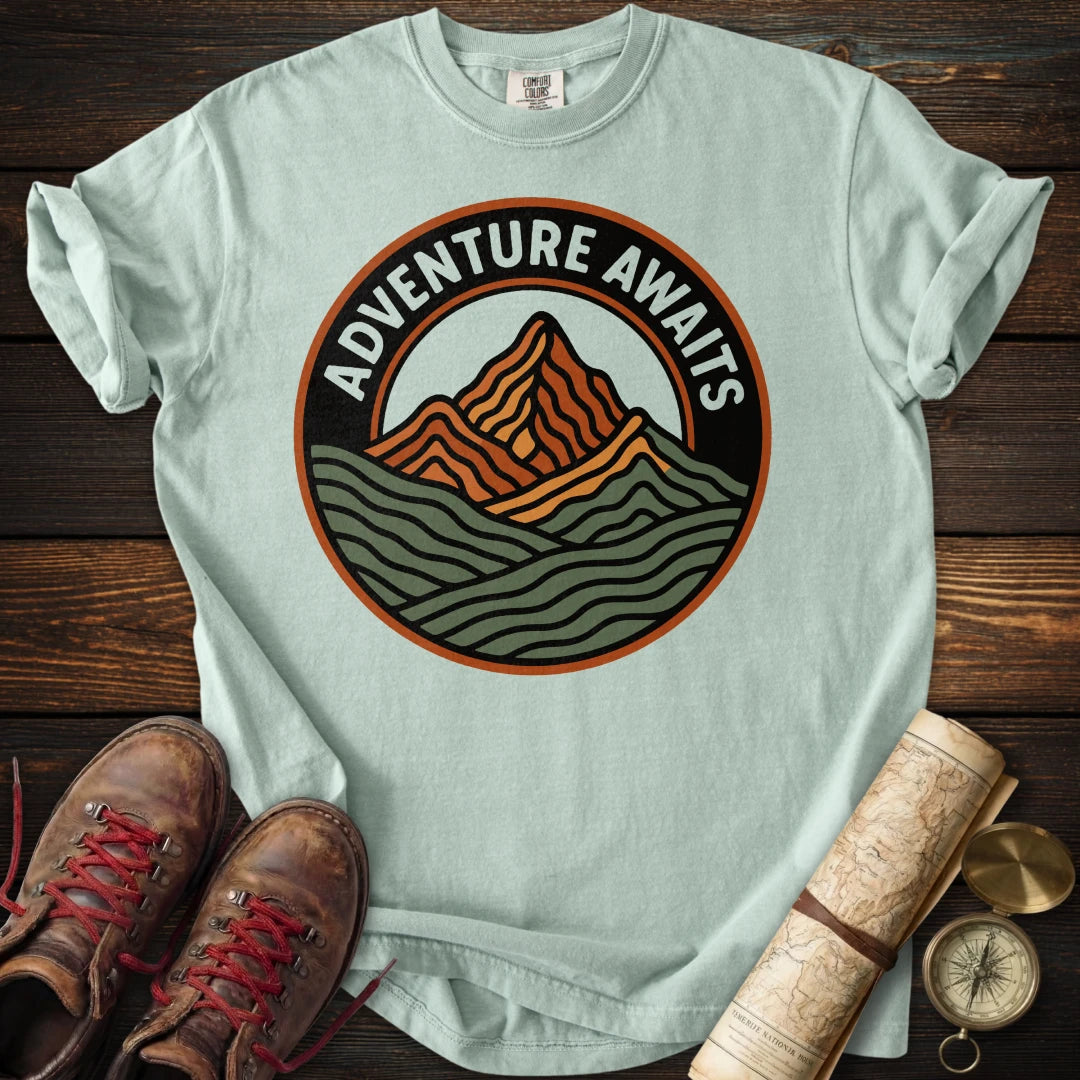 Adventure Awaits Mountain T-Shirt