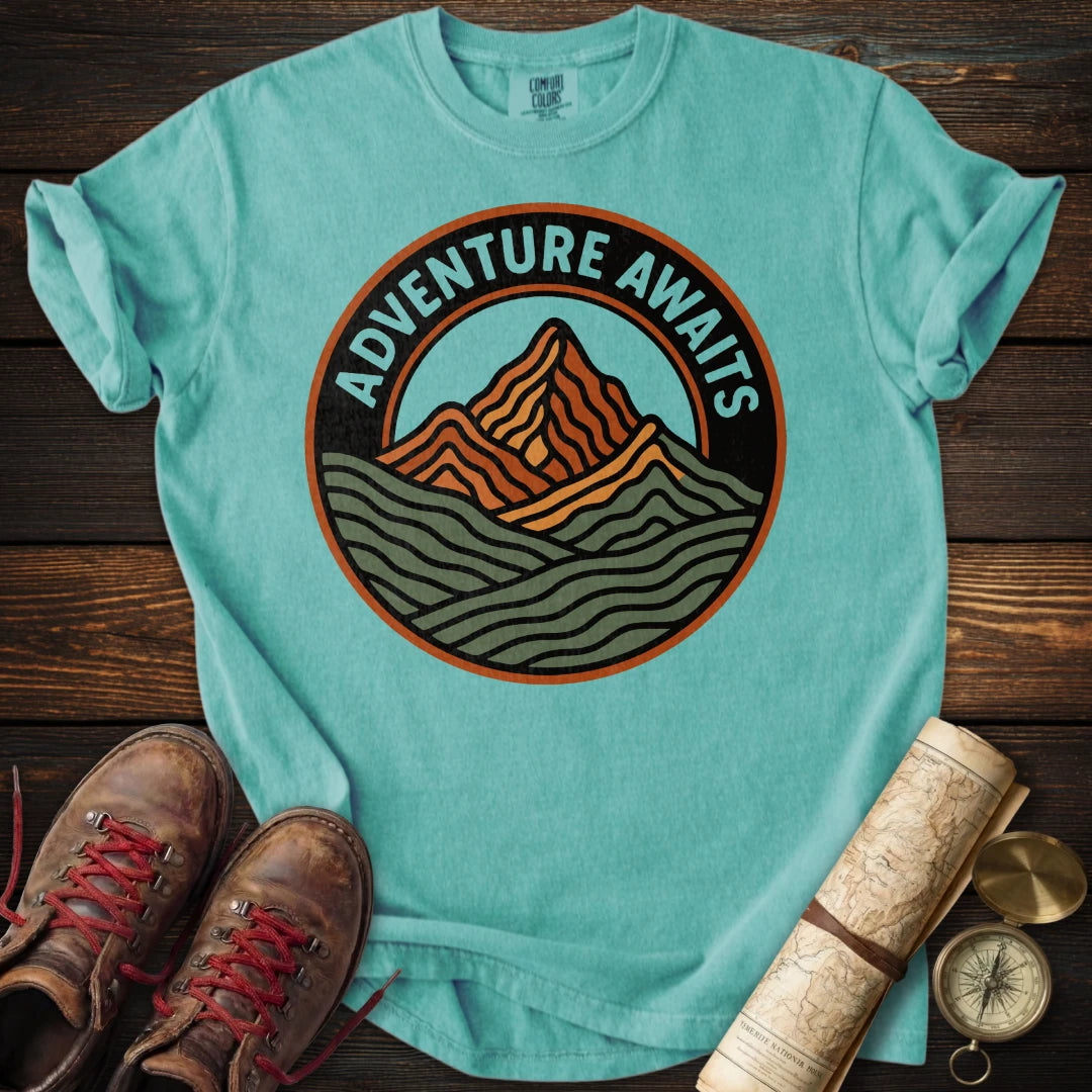 Adventure Awaits Mountain T-Shirt