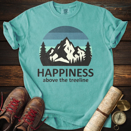 Happiness Treeline Graphic T-Shirt