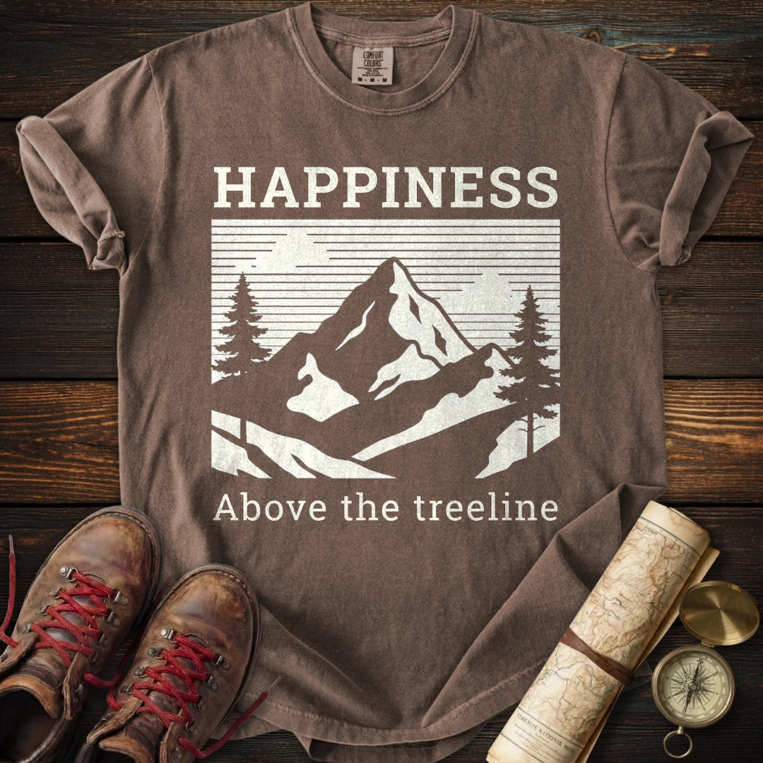Happiness Above Treeline T-Shirt