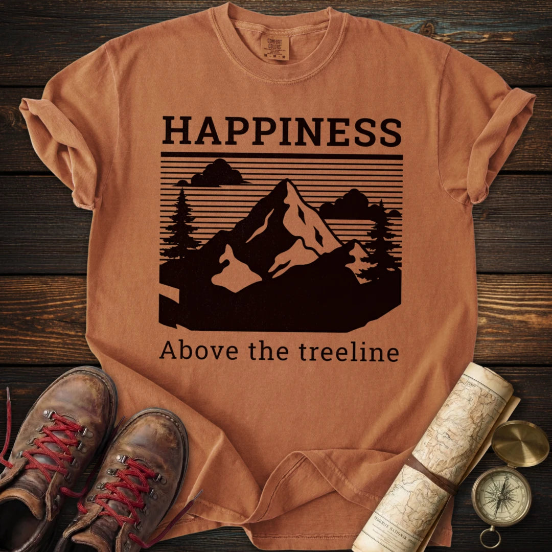 Happiness Above Treeline T-Shirt