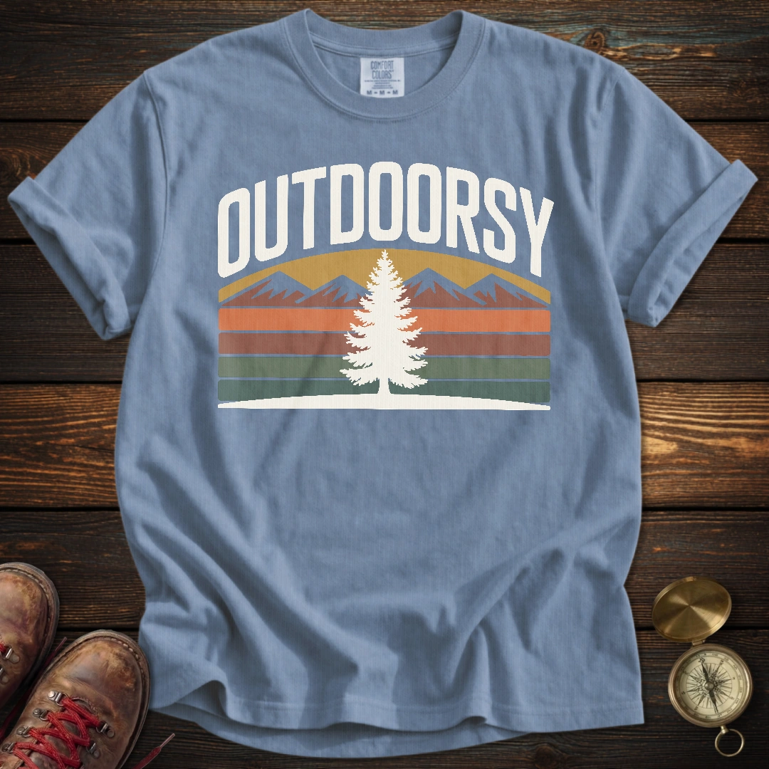 Outdoorsy Vintage Style T-Shirt