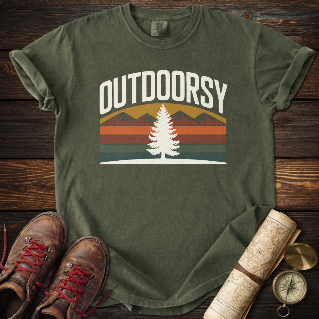 Outdoorsy Vintage Style T-Shirt