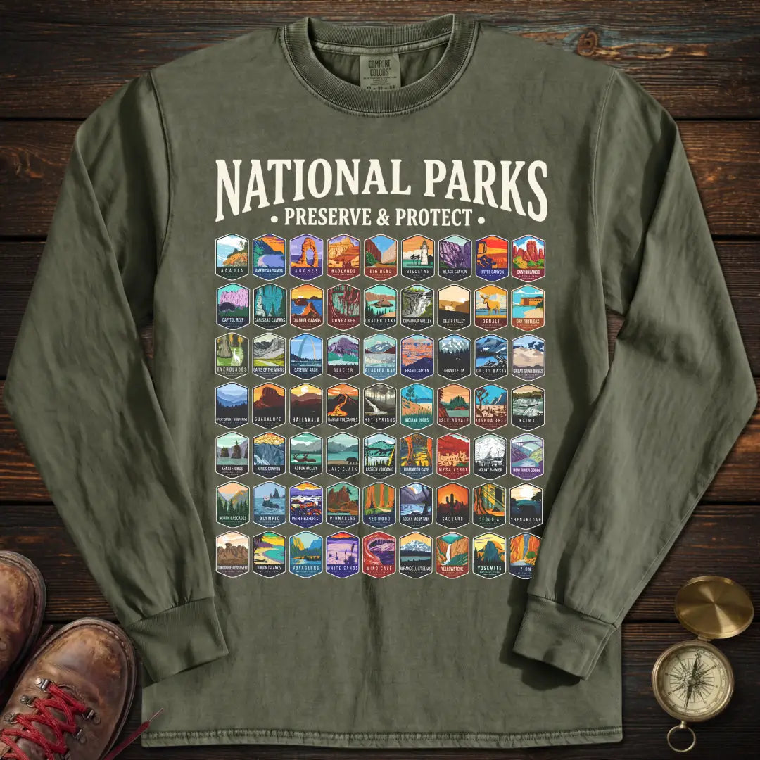 Preserve Protect 63 Park Long Sleeved T-Shirt