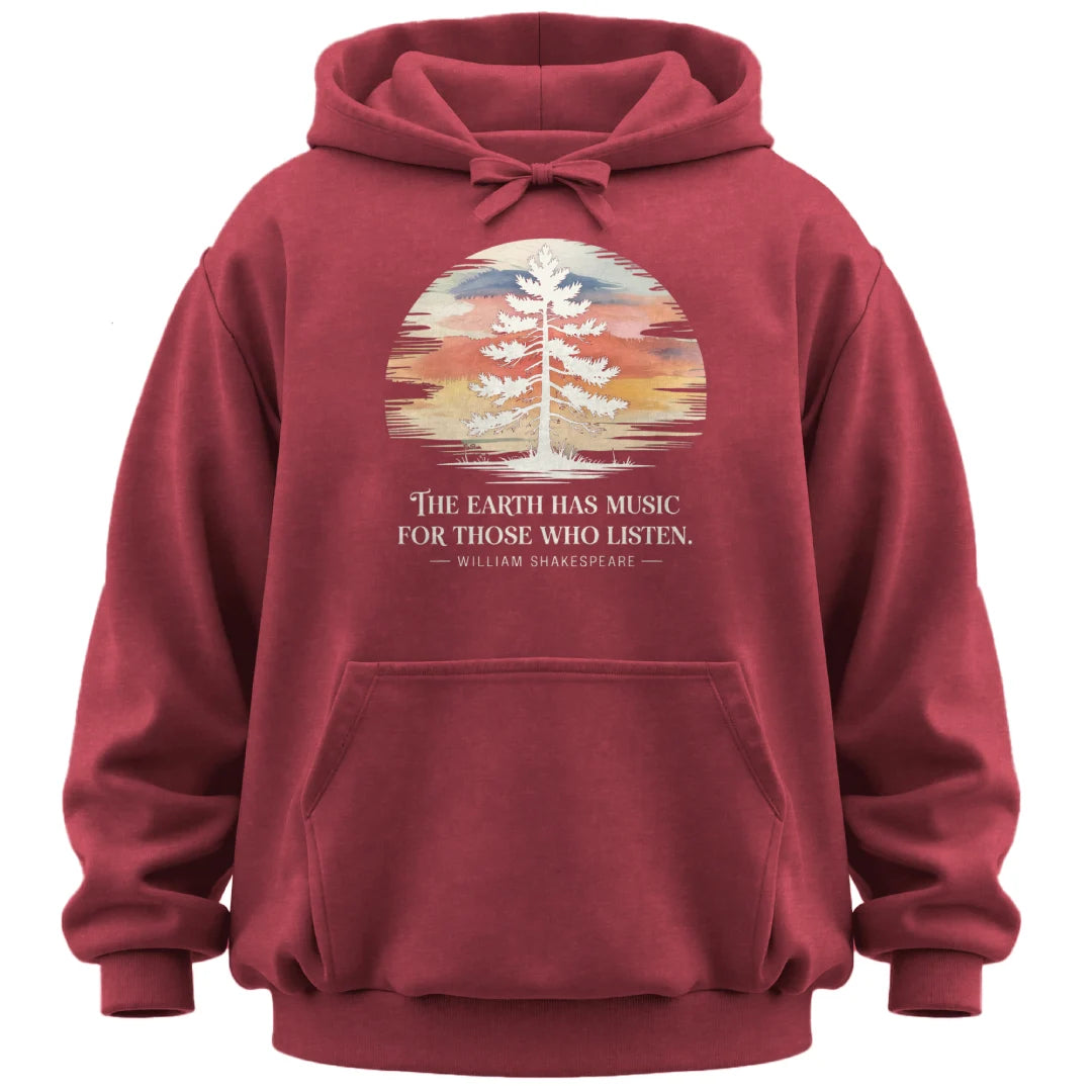 Earth Has Music Watercolor Hoodie