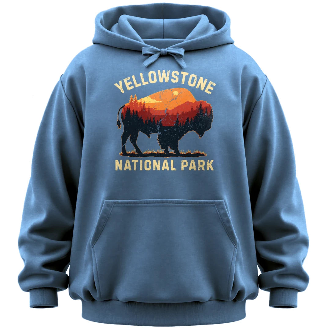 Vintage Yellowstone Buffalo Hoodie