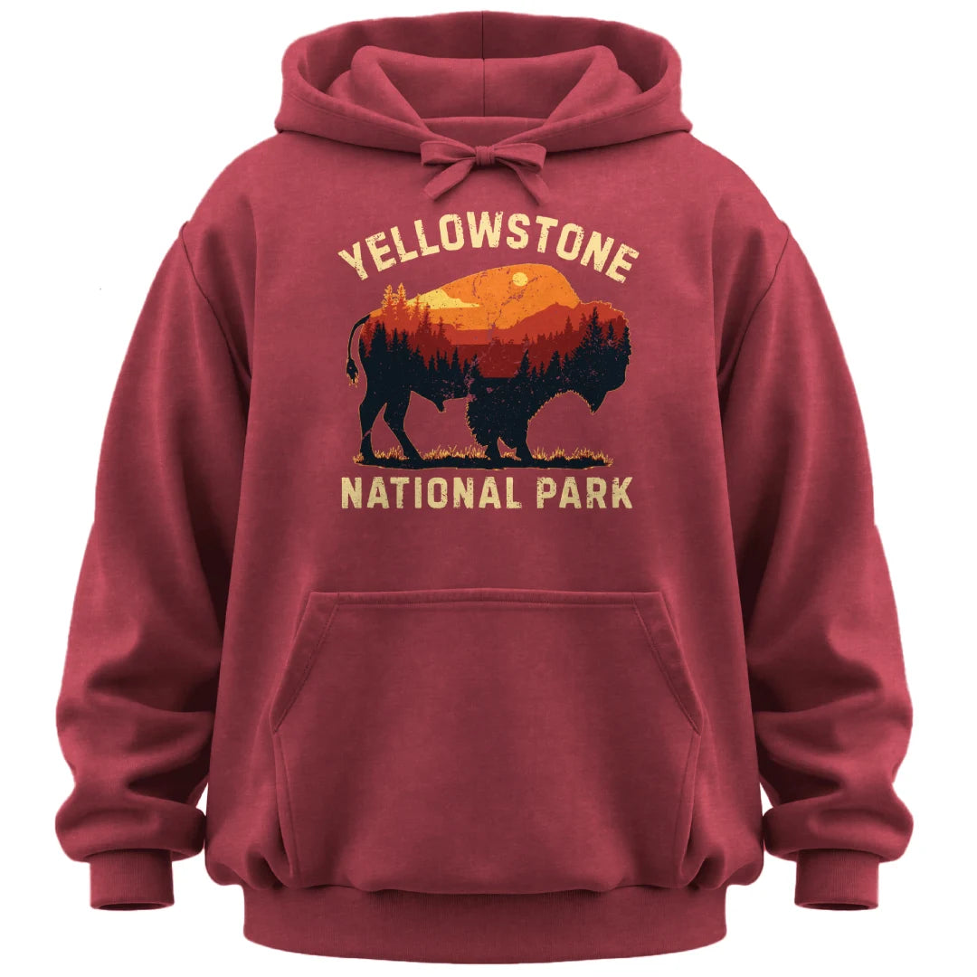 Vintage Yellowstone Buffalo Hoodie