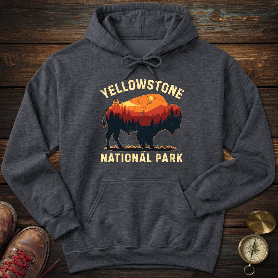 Vintage Yellowstone Buffalo Hoodie