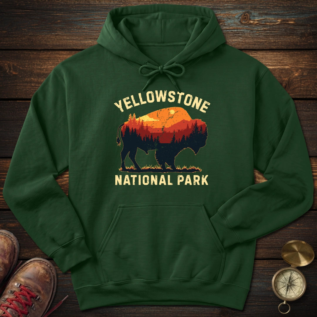 Vintage Yellowstone Buffalo Hoodie
