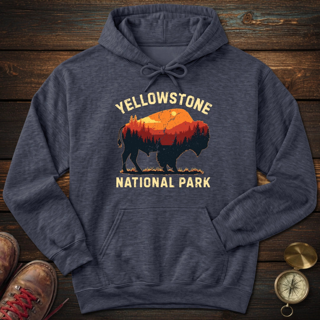 Vintage Yellowstone Buffalo Hoodie