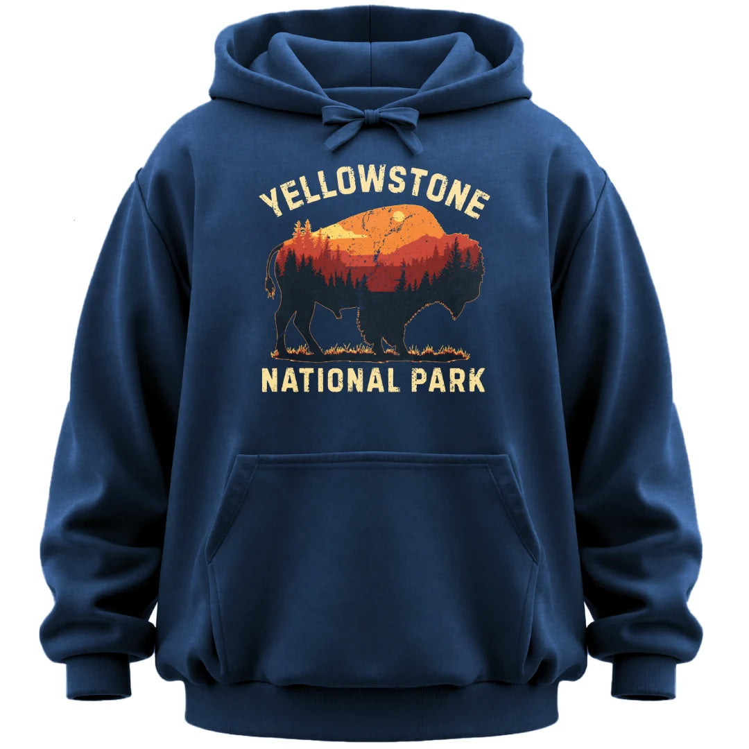 Vintage Yellowstone Buffalo Hoodie