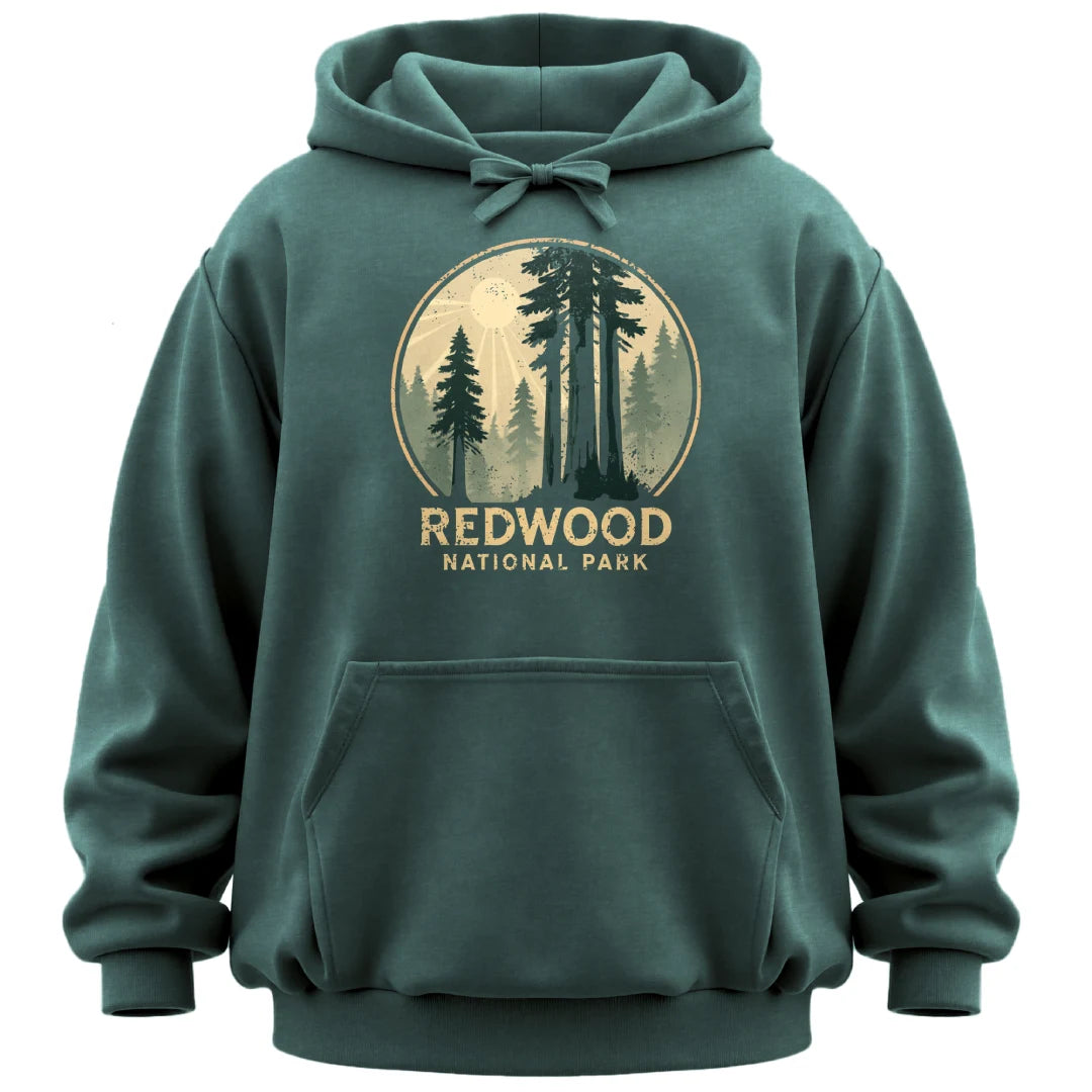 Redwood National Park Distressed Hoodie