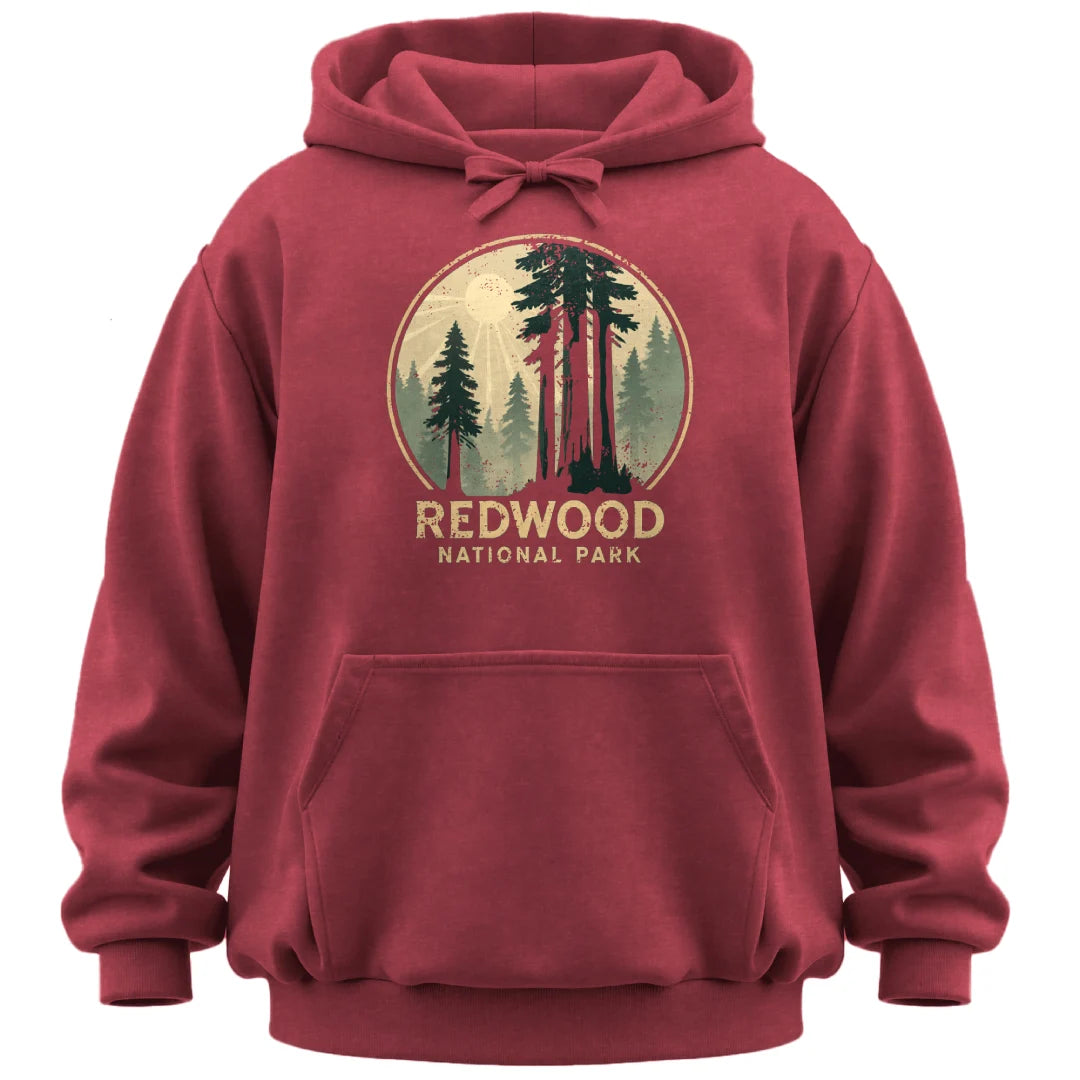 Redwood National Park Distressed Hoodie