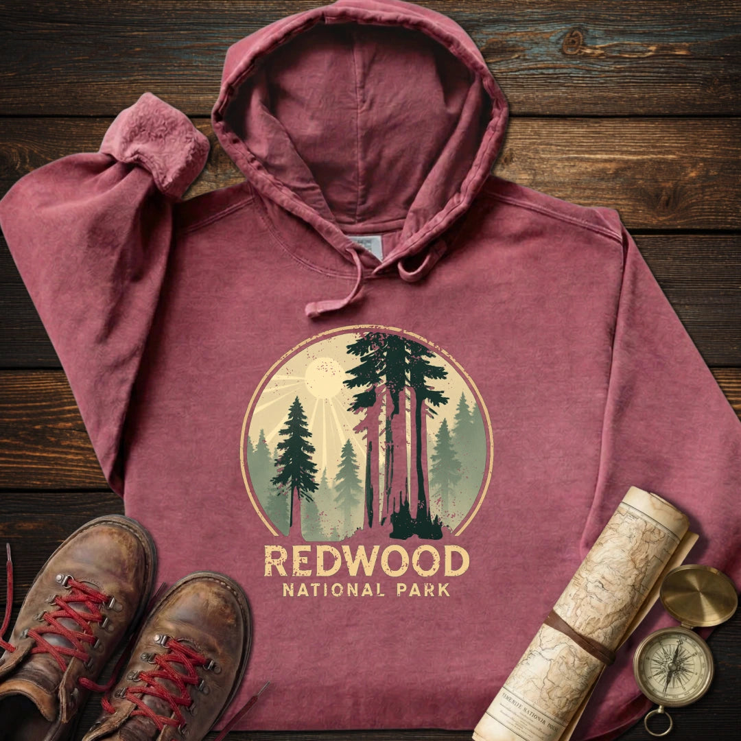 Redwood National Park Distressed Hoodie
