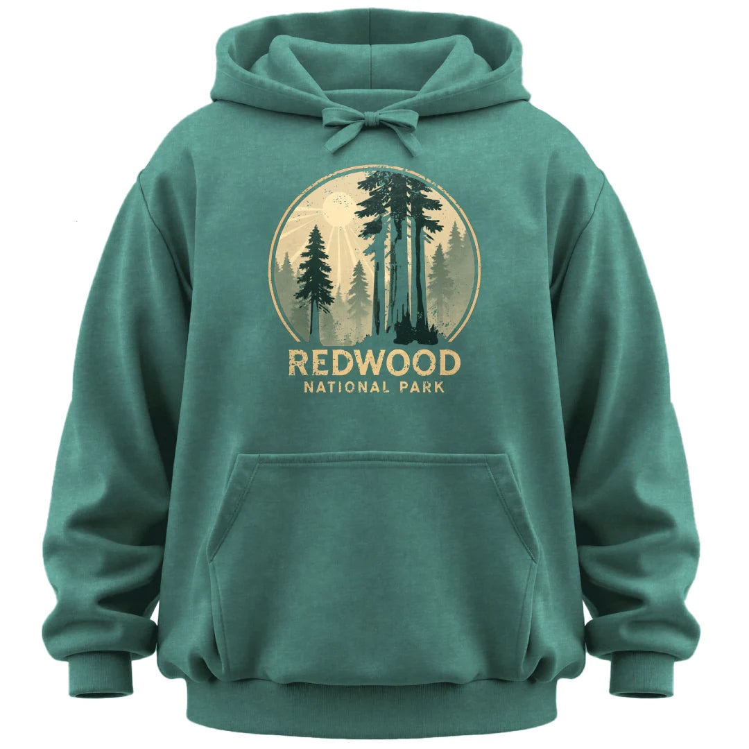 Redwood National Park Distressed Hoodie