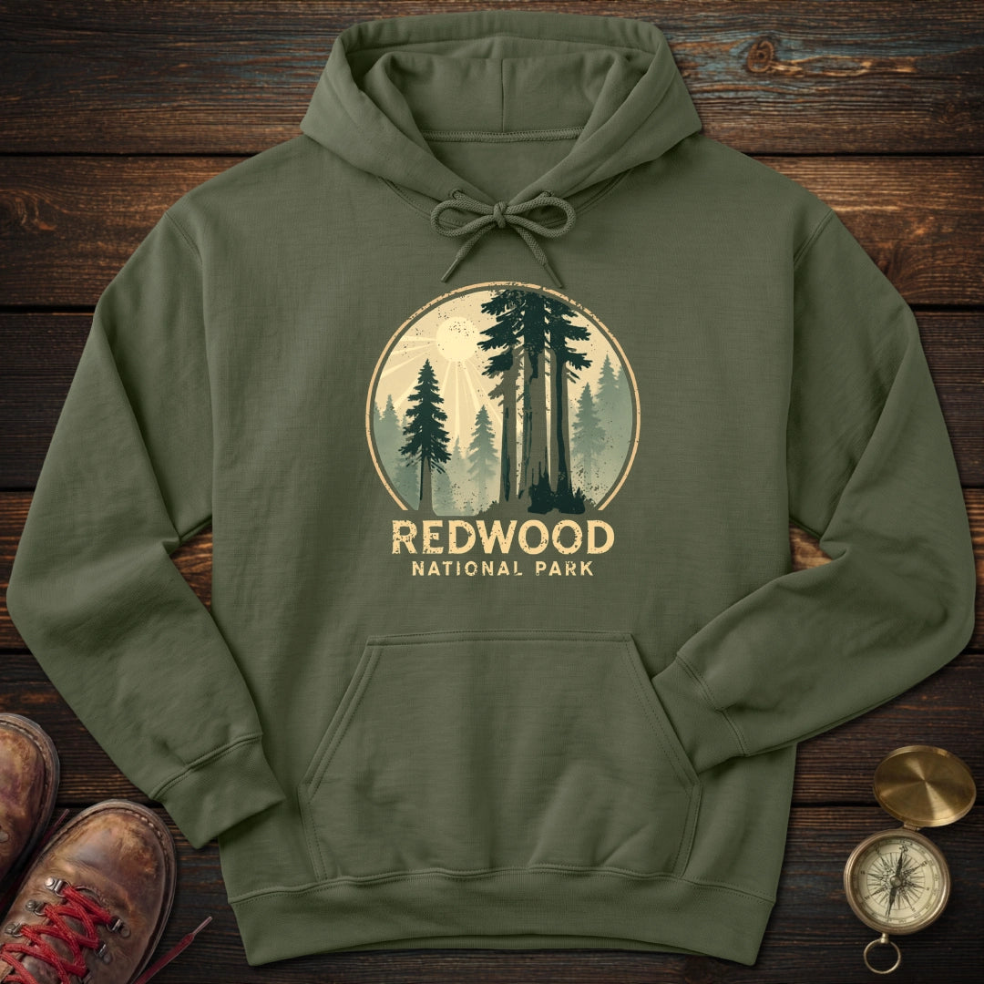Redwood National Park Distressed Hoodie