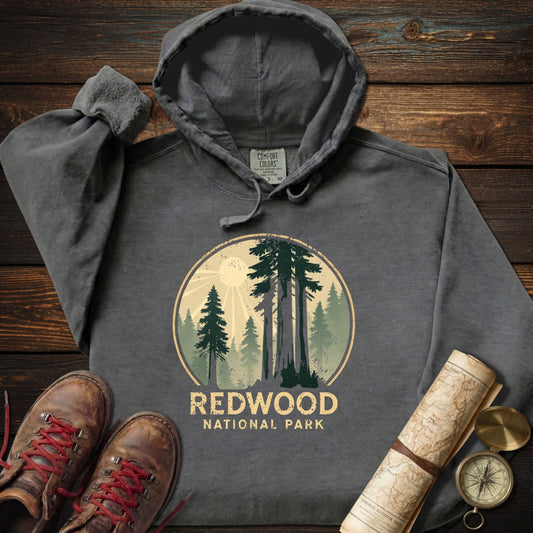 Redwood National Park Distressed Hoodie