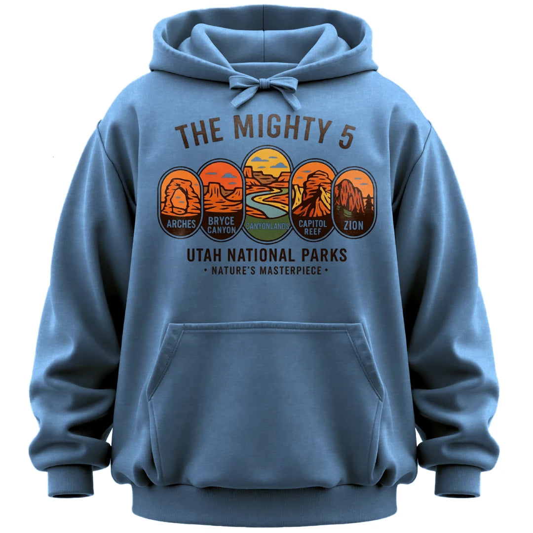 The Mighty 5 Park Badges Hoodie