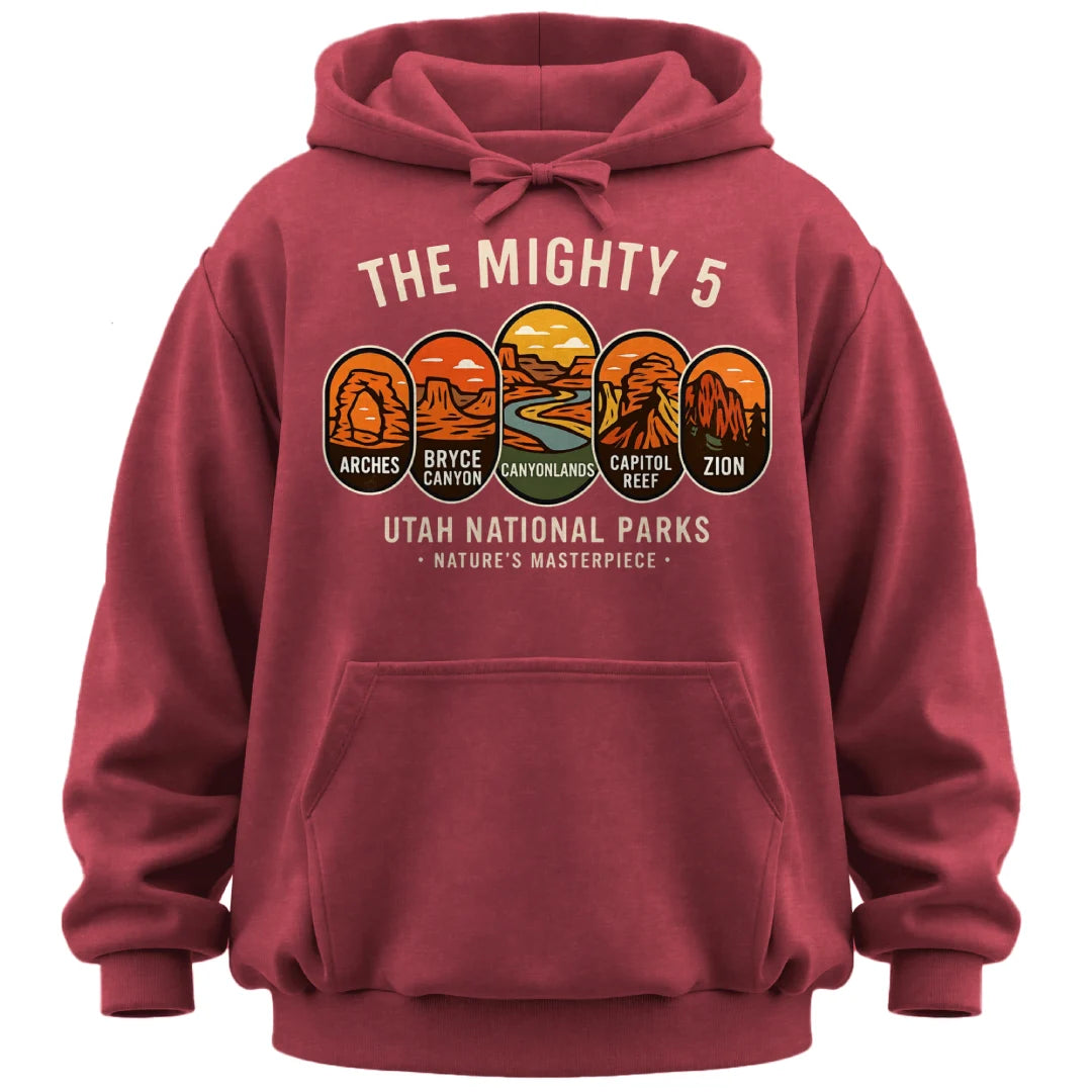 The Mighty 5 Park Badges Hoodie