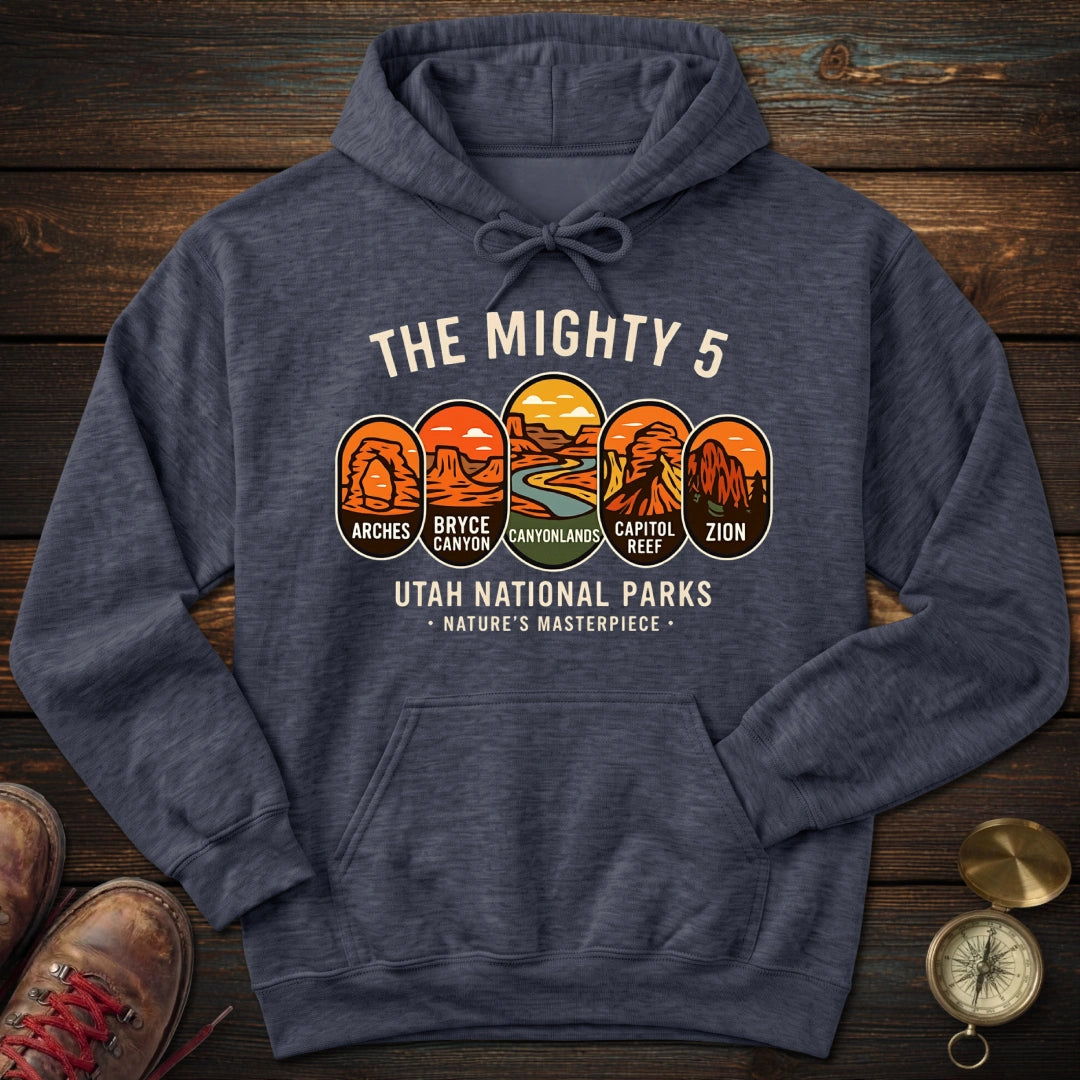 The Mighty 5 Park Badges Hoodie