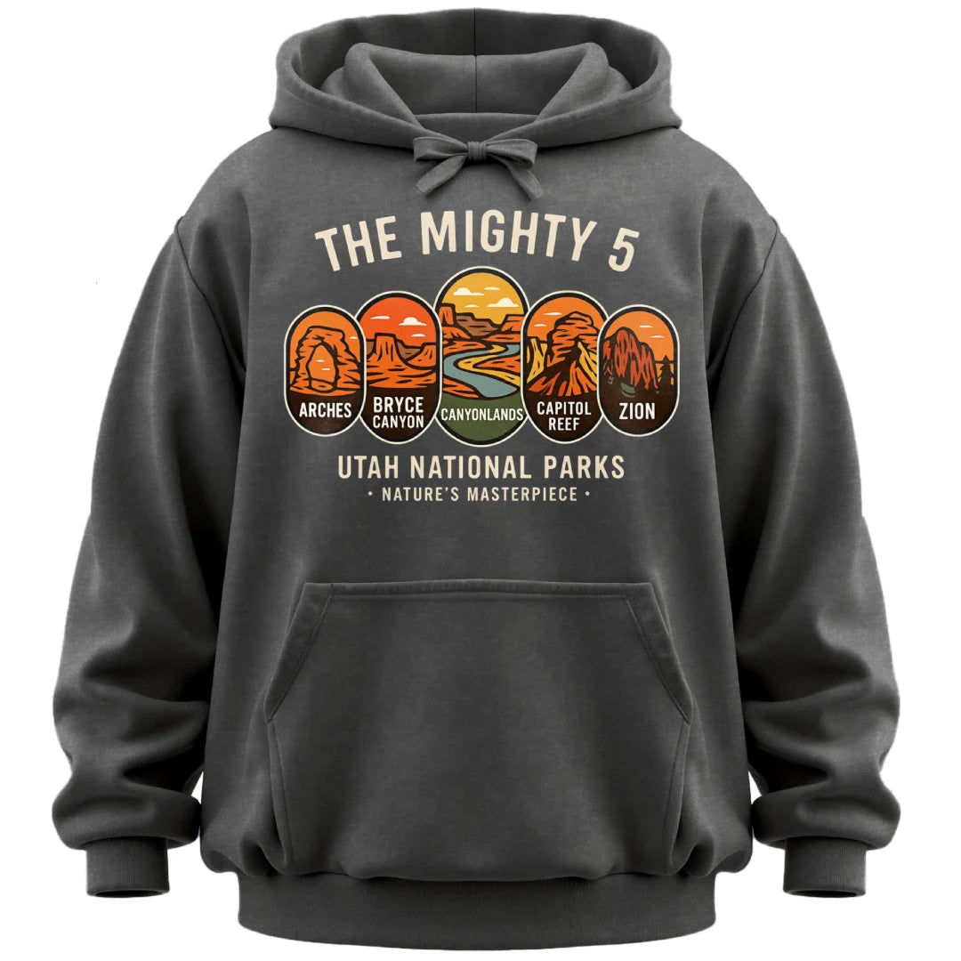 The Mighty 5 Park Badges Hoodie