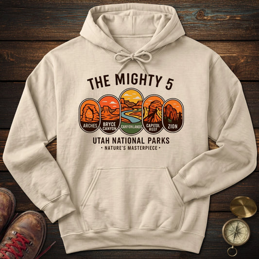 The Mighty 5 Park Badges Hoodie
