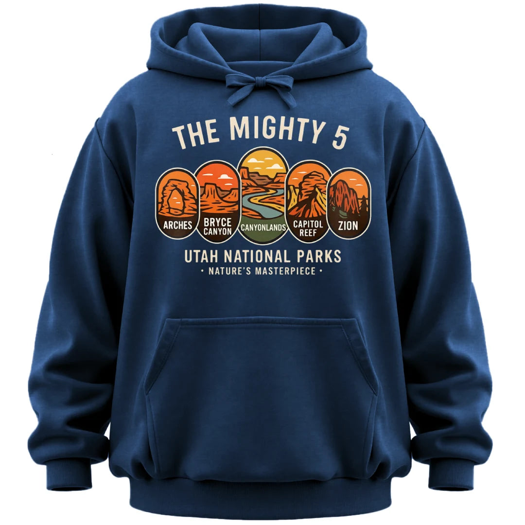 The Mighty 5 Park Badges Hoodie