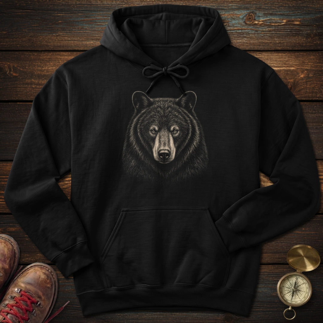 Black Bear Archival Portrait Hoodie