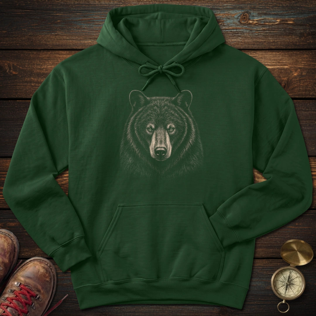 Black Bear Archival Portrait Hoodie