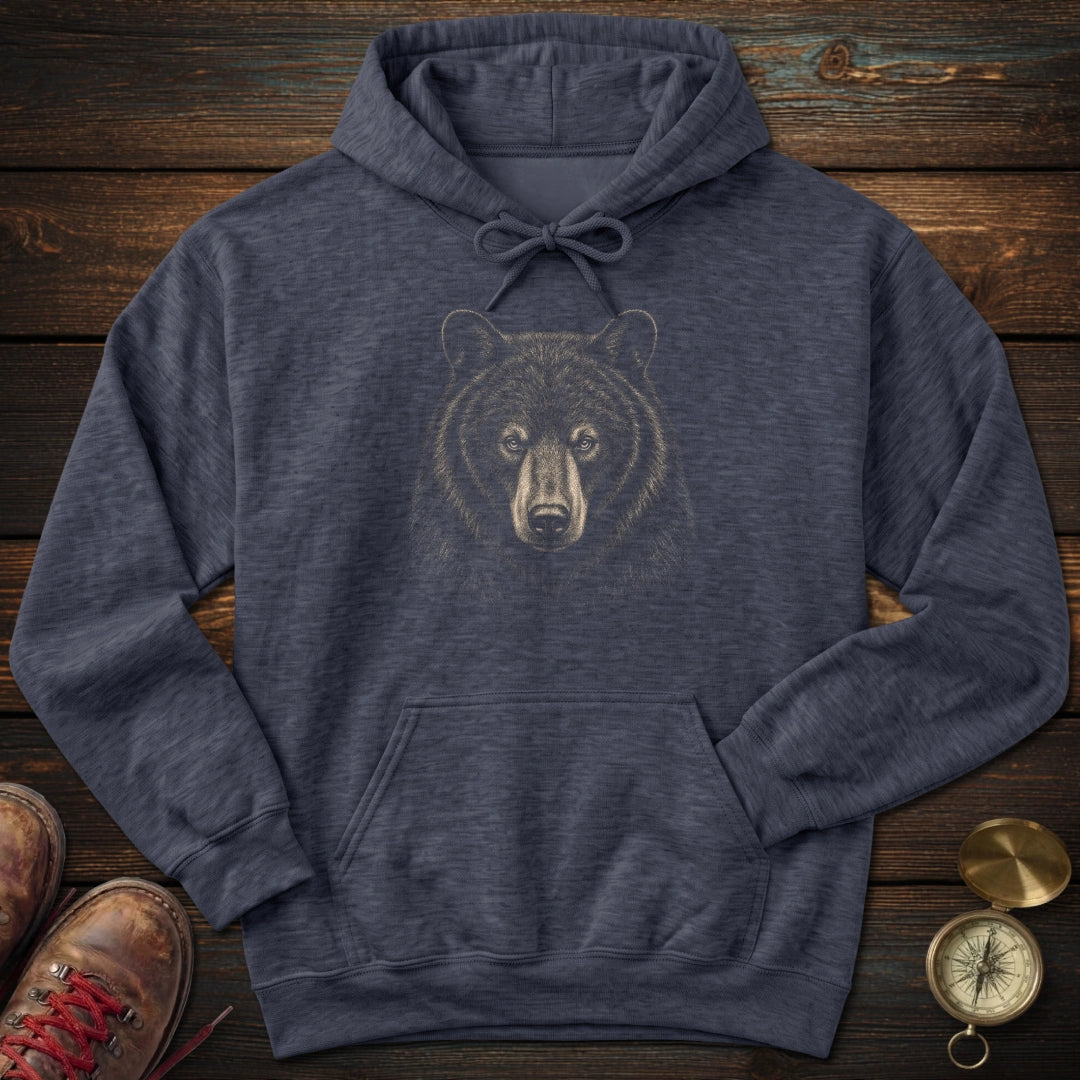 Black Bear Archival Portrait Hoodie