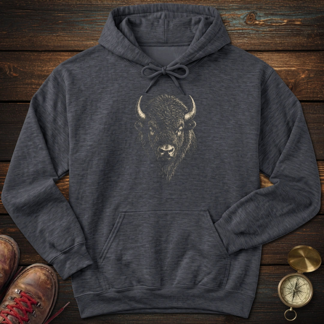 Bison Archival Portrait Hoodie