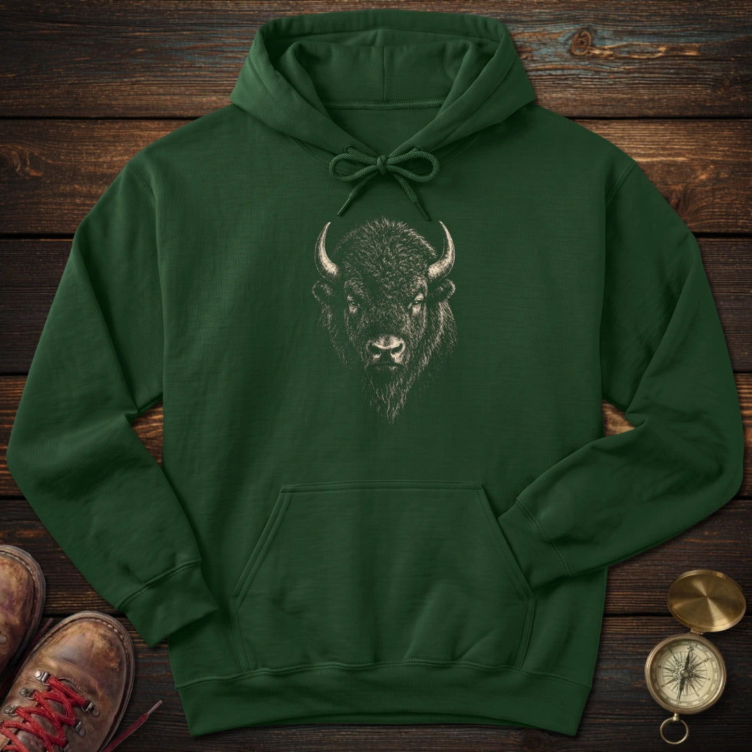Bison Archival Portrait Hoodie