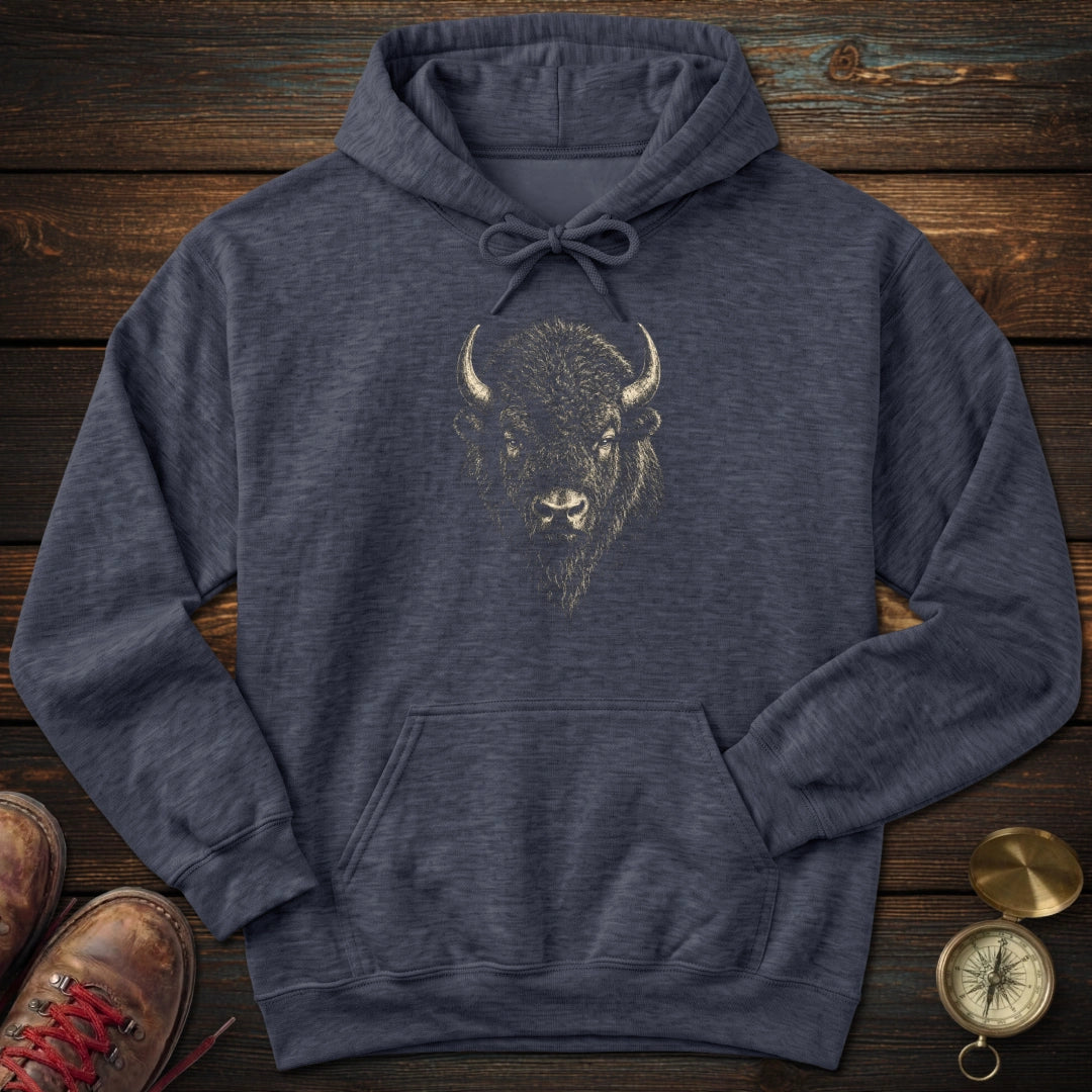 Bison Archival Portrait Hoodie