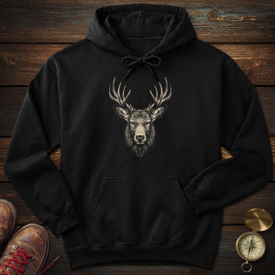 Elk Portrait Hoodie