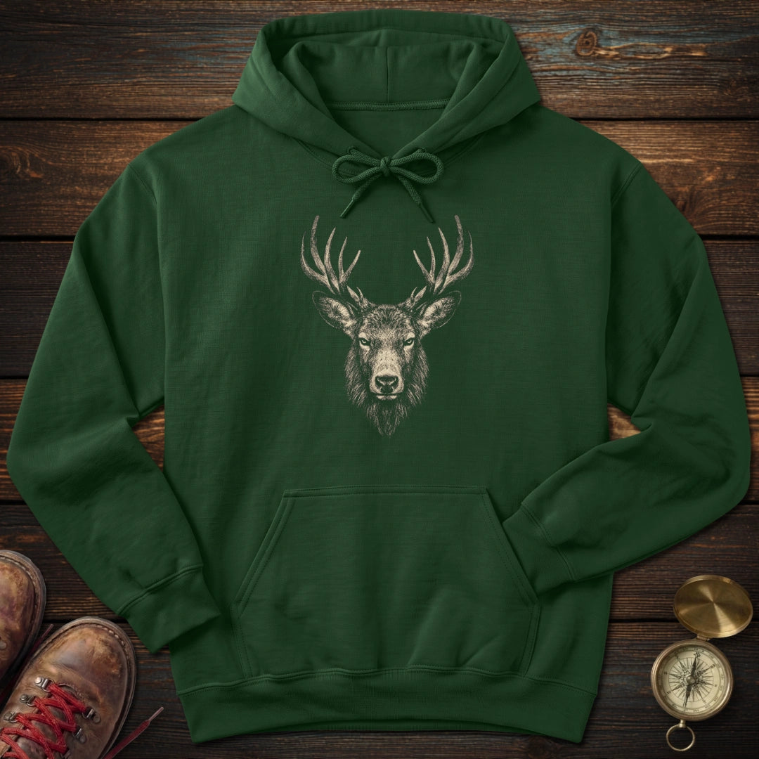 Elk Portrait Hoodie
