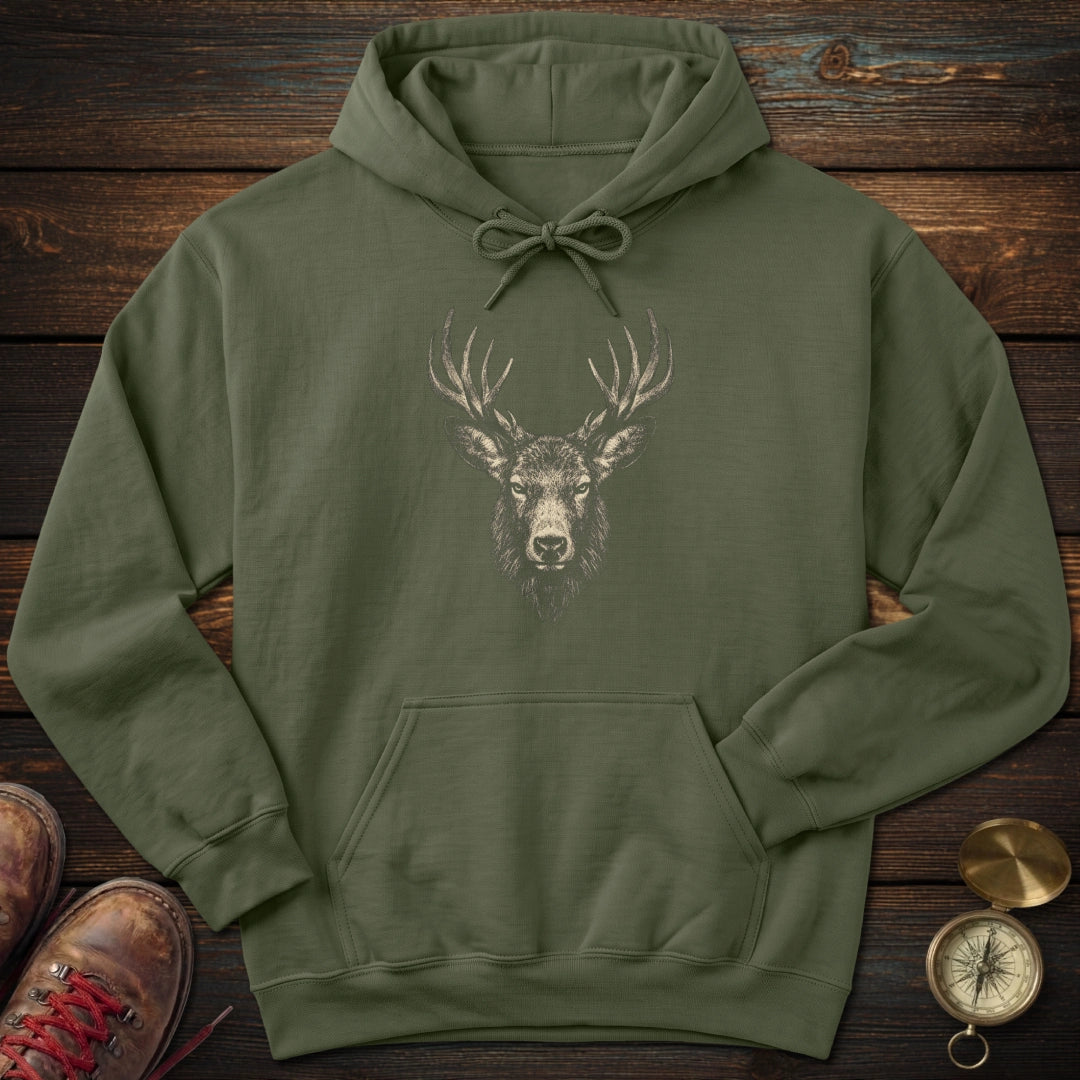 Elk Portrait Hoodie