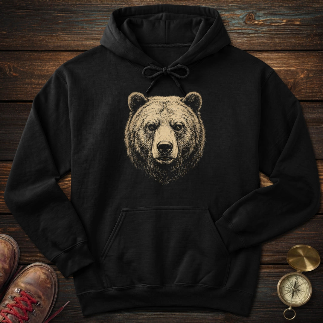 Grizzly Bear Portrait Hoodie