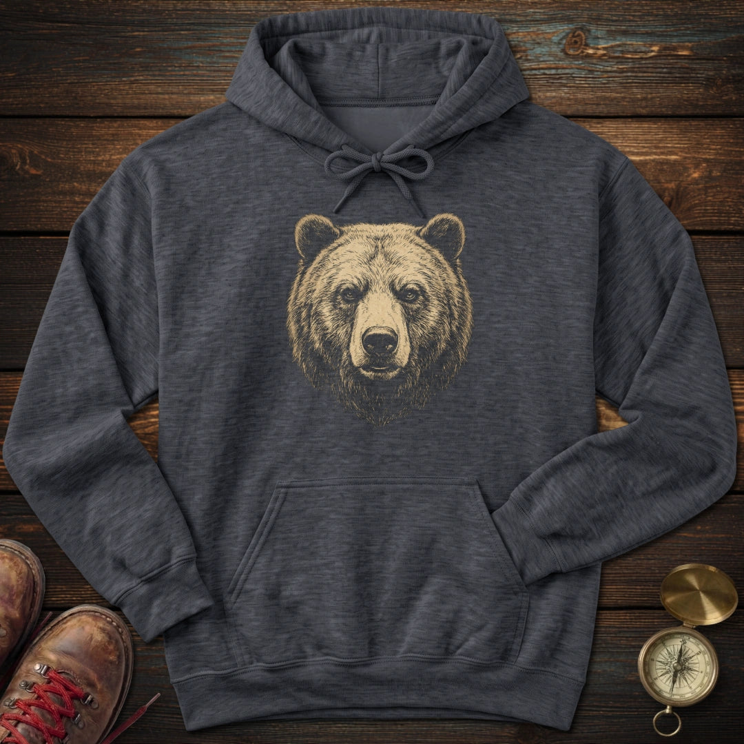 Grizzly Bear Portrait Hoodie