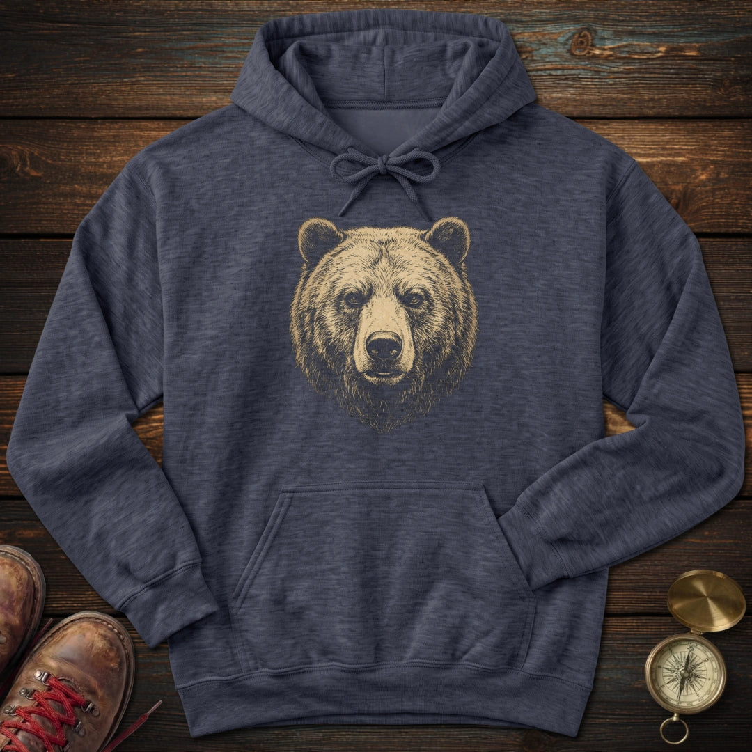Grizzly Bear Portrait Hoodie