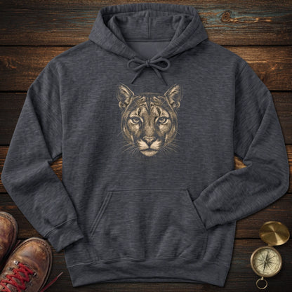 Mountain Lion Portrait Hoodie